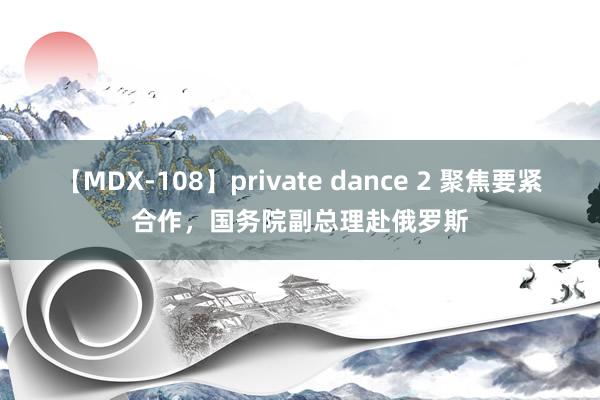 【MDX-108】private dance 2 聚焦要紧合作，国务院副总理赴俄罗斯