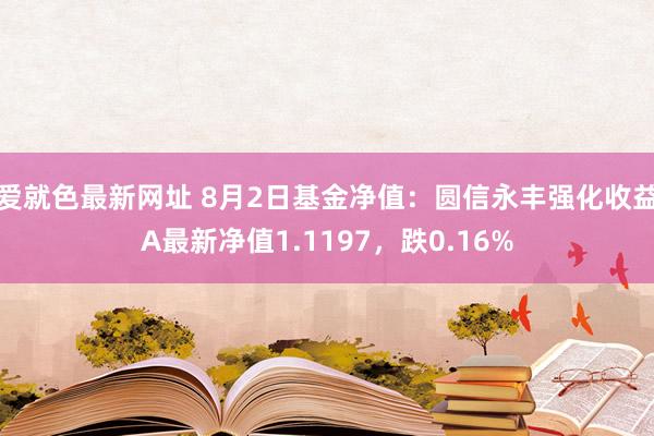 爱就色最新网址 8月2日基金净值：圆信永丰强化收益A最新净值1.1197，跌0.16%