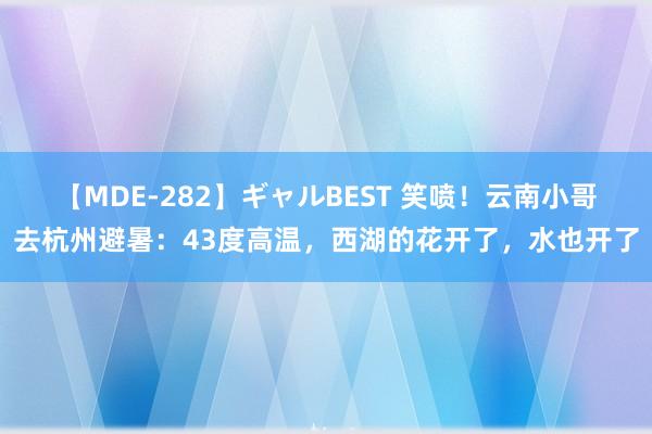 【MDE-282】ギャルBEST 笑喷！云南小哥去杭州避暑：43度高温，西湖的花开了，水也开了